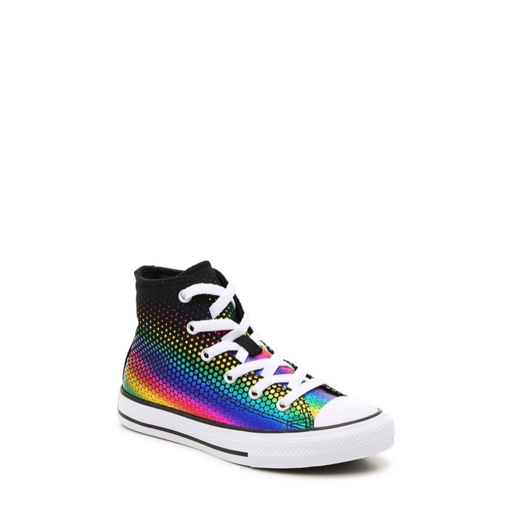 NEW Converse Rainbow High Top Sneakers, Youth 11